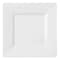 Smarty Had A Party 9.5" White Square Plastic Dinner Plates, 120PK 6919-CASE - alternate 2